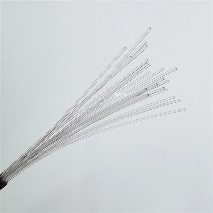 outdoor unjacket 2.0mm PMMA bare plastic pof fiber lighting cable (1)